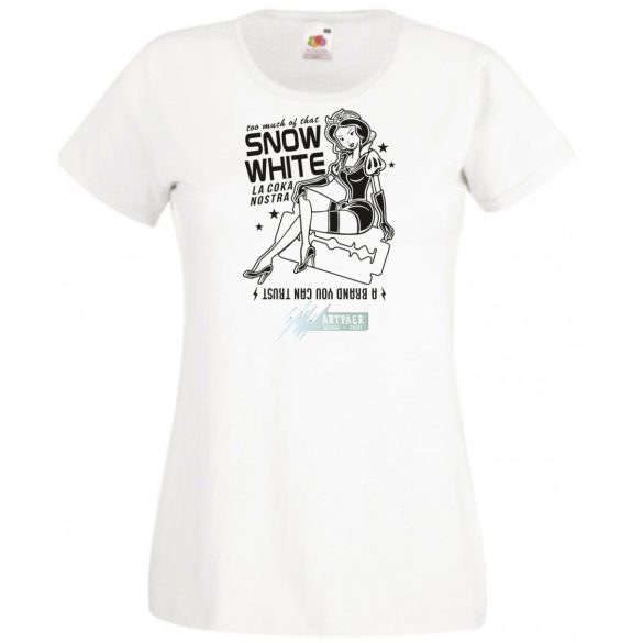 Humor La Coka Nostra Hófehérkével női rövid ujjú póló