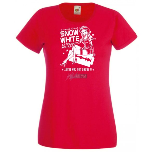 Humor La Coka Nostra Hófehérkével női rövid ujjú póló