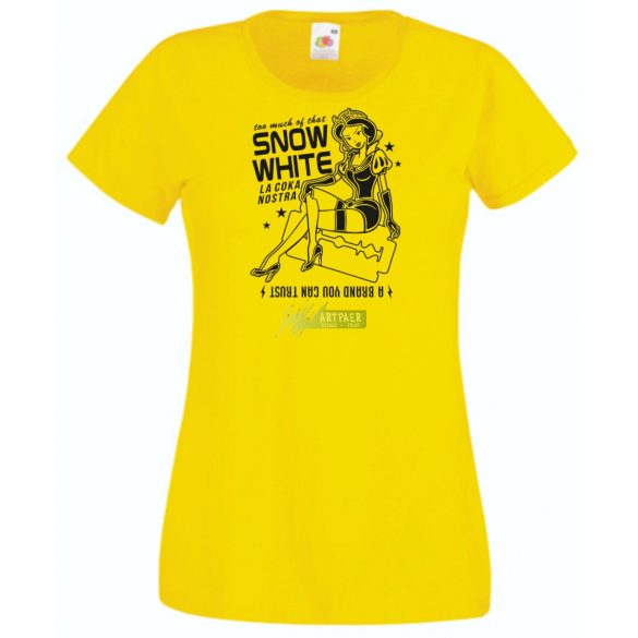 Humor La Coka Nostra Hófehérkével női rövid ujjú póló
