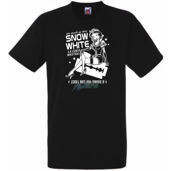 Humor La Coka Nostra Hófehérkével férfi rövid ujjú póló