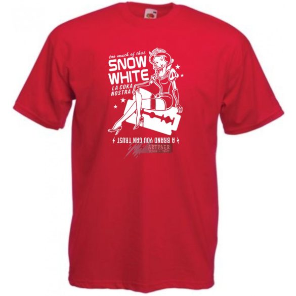 Humor La Coka Nostra Hófehérkével férfi rövid ujjú póló