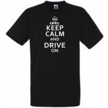 Keep Calm Styled Opel férfi rövid ujjú póló
