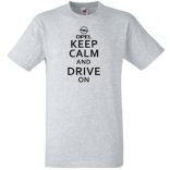 Keep Calm Styled Opel férfi rövid ujjú póló