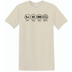 Bad Good Great Perfect Opel fan férfi rövid ujjú póló