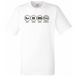 Bad Good Great Perfect Opel fan férfi rövid ujjú póló