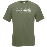 Bad Good Great Perfect Opel fan férfi rövid ujjú póló