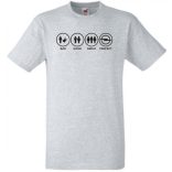 Bad Good Great Perfect Opel fan férfi rövid ujjú póló