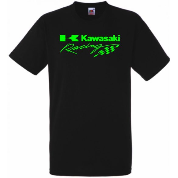 Motor fan Kawasaki Racing minima férfi rövid ujjú póló