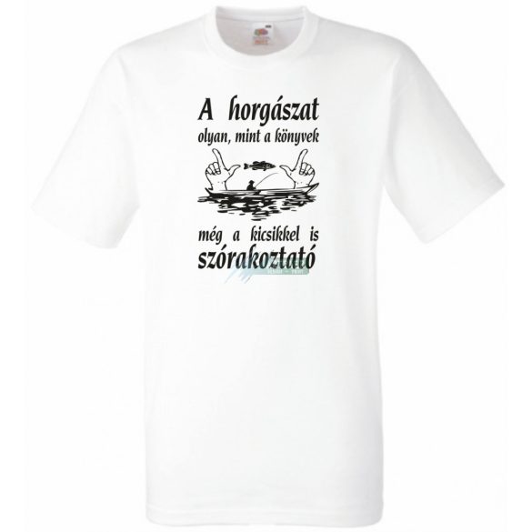 Horgász humor ... a kicsikkel is szórakoztató férfi rövid ujjú póló