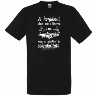   Horgász humor ... a kicsikkel is szórakoztató férfi rövid ujjú póló