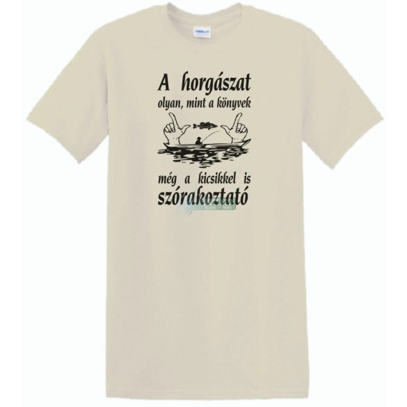 Horgász humor ... a kicsikkel is szórakoztató férfi rövid ujjú póló