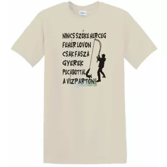   Horgász humor Nincs szőke herceg ... férfi rövid ujjú póló