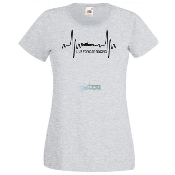 Formula fan EKG - Live for Car Racing női rövid ujjú póló