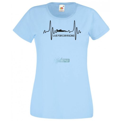 Formula fan EKG - Live for Car Racing női rövid ujjú póló