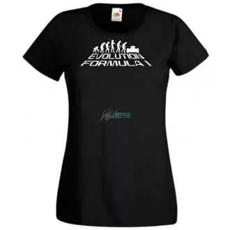 Formula fan Evolution Formula 1 női rövid ujjú póló