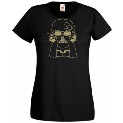 Humor - Hello Kitty Vader női rövid ujjú póló