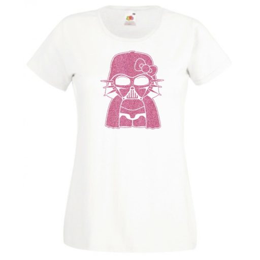 Humor - Hello Kitty Vader női rövid ujjú póló