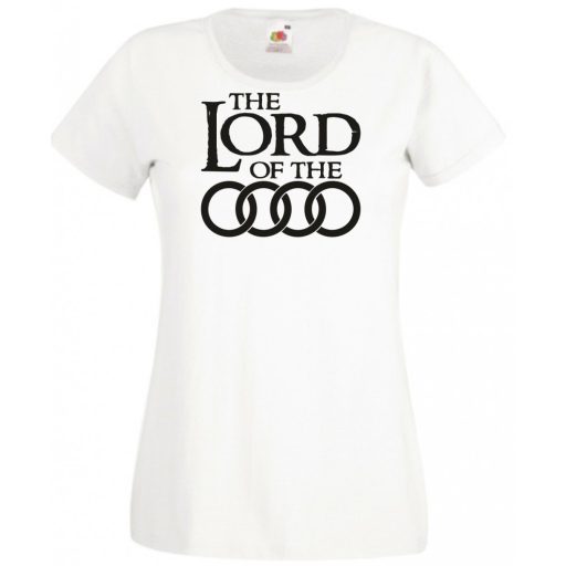 Humor autó fan Lord of the Audi női rövid ujjú póló