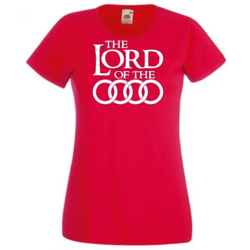 Humor autó fan Lord of the Audi női rövid ujjú póló