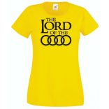 Humor autó fan Lord of the Audi női rövid ujjú póló