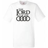 Humor autó fan Lord of the Audi férfi rövid ujjú póló