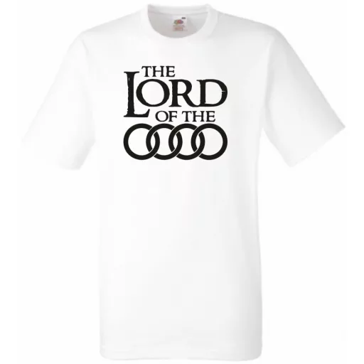 Humor autó fan Lord of the Audi férfi rövid ujjú póló