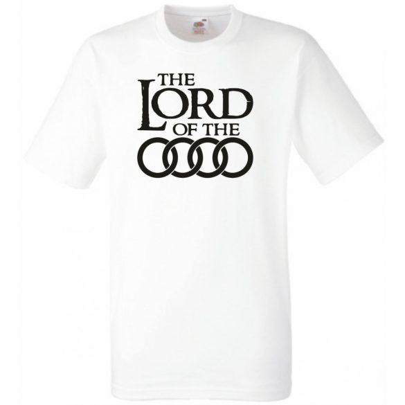 Humor autó fan Lord of the Audi férfi rövid ujjú póló