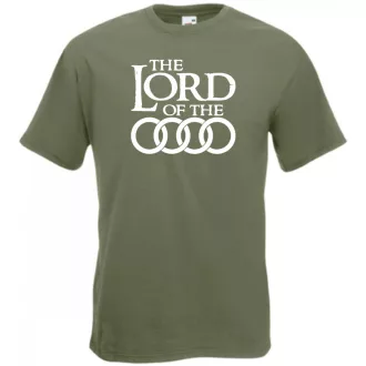 Humor autó fan Lord of the Audi férfi rövid ujjú póló