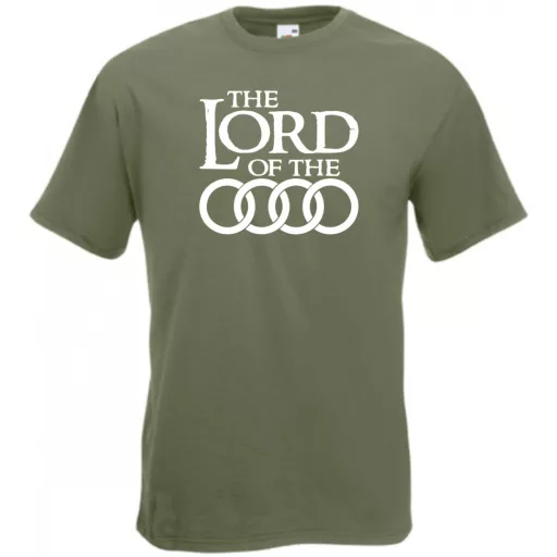 Humor autó fan Lord of the Audi férfi rövid ujjú póló