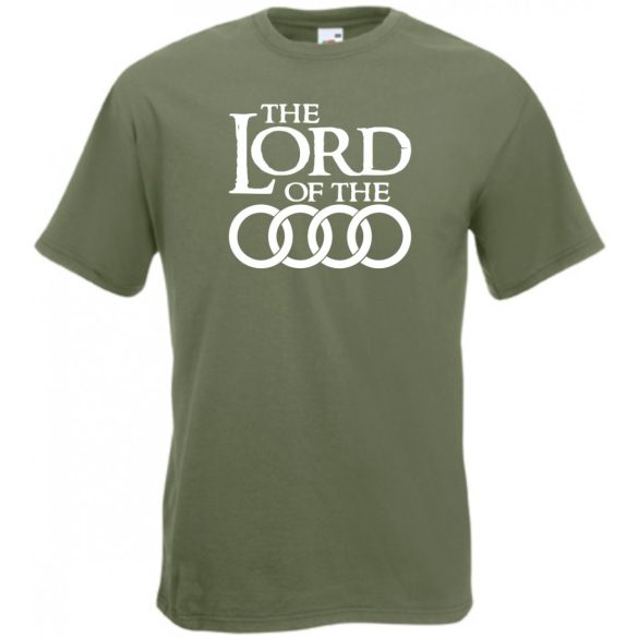 Humor autó fan Lord of the Audi férfi rövid ujjú póló