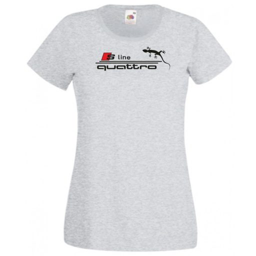 Autó fan S Line Quattro női rövid ujjú póló