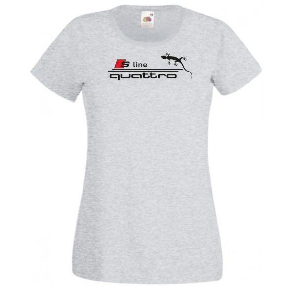 Autó fan S Line Quattro női rövid ujjú póló