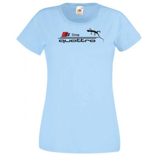 Autó fan S Line Quattro női rövid ujjú póló