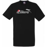 Autó fan S Line Quattro férfi rövid ujjú póló