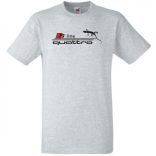 Autó fan S Line Quattro férfi rövid ujjú póló