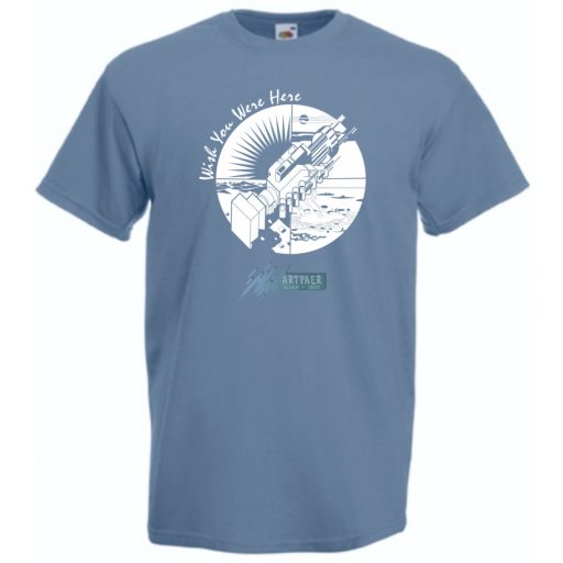 Retro Zene rajongó Pink Floyd - Wish You ... férfi rövid ujjú póló