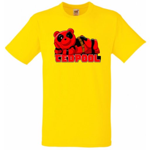 Humor hősök TedPool - Deadpool stílusban gyerek rövid ujjú póló