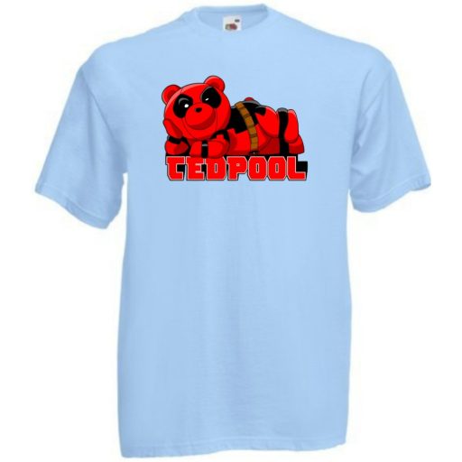 Humor hősök TedPool - Deadpool stílusban gyerek rövid ujjú póló