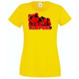 Humor hősök TedPool - Deadpool stílusban női rövid ujjú póló