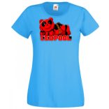 Humor hősök TedPool - Deadpool stílusban női rövid ujjú póló