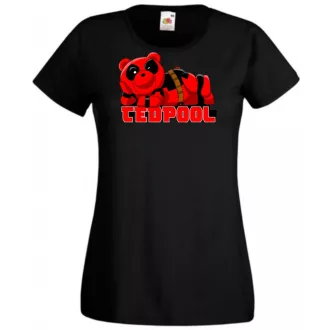   Humor hősök TedPool - Deadpool stílusban női rövid ujjú póló