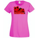 Humor hősök TedPool - Deadpool stílusban női rövid ujjú póló