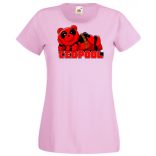 Humor hősök TedPool - Deadpool stílusban női rövid ujjú póló