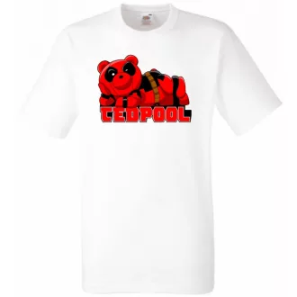   Humor hősök TedPool - Deadpool stílusban férfi rövid ujjú póló