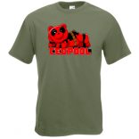 Humor hősök TedPool - Deadpool stílusban férfi rövid ujjú póló