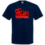 Humor hősök TedPool - Deadpool stílusban férfi rövid ujjú póló