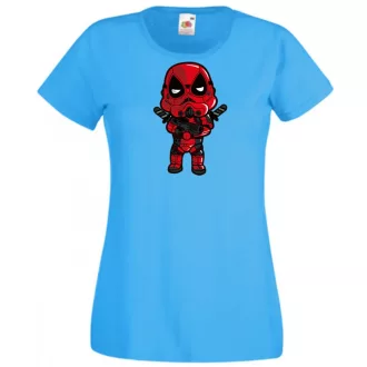   Humor hősök DeadTrooper - Deadpool stílusban női rövid ujjú póló