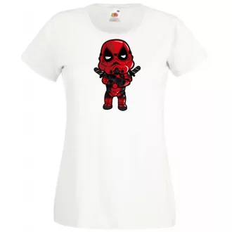   Humor hősök DeadTrooper - Deadpool stílusban női rövid ujjú póló