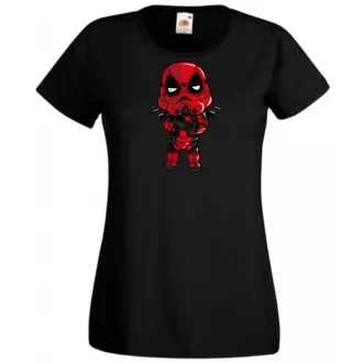   Humor hősök DeadTrooper - Deadpool stílusban női rövid ujjú póló