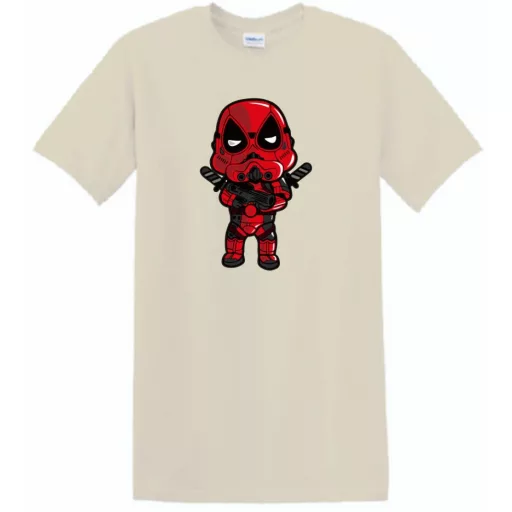 Humor hősök DeadTrooper - Deadpool stílusban férfi rövid ujjú póló